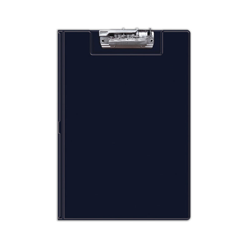 Folder Artesco de Plastico Doble Tapa Oficio con sujetador Superior Azul Marino