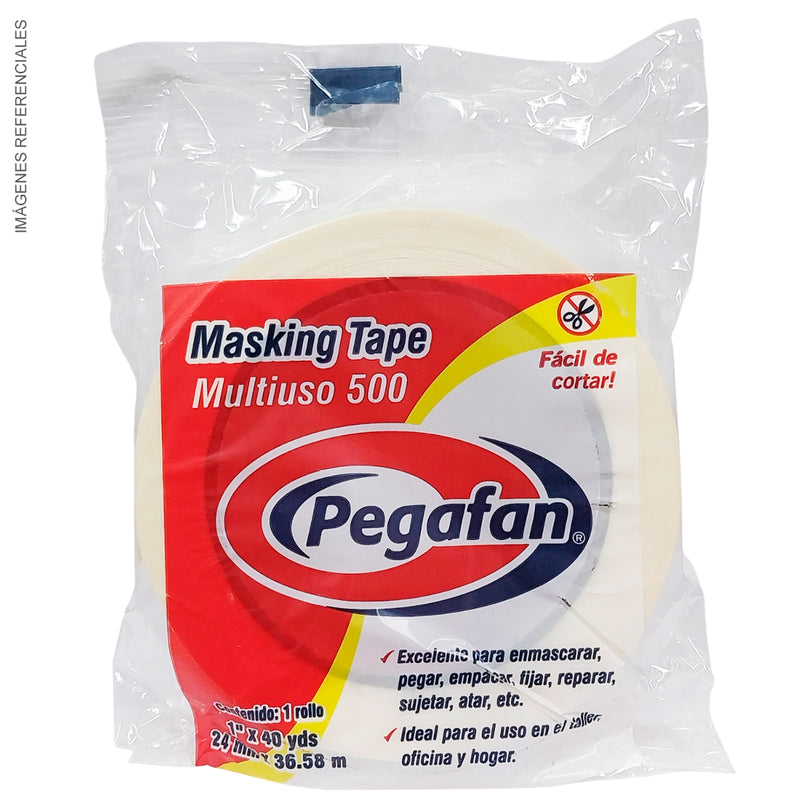 Cinta Masking Tape Multiuso Pegafan 500 (1"X40Yds)