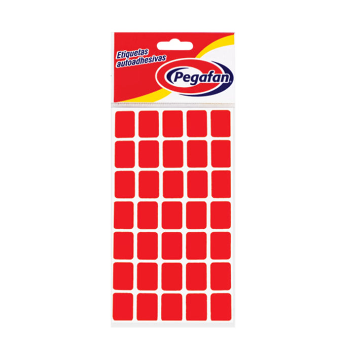 Etiqueta para Precio Pegafan (13x19mm) Rojo Fosforescente x500und