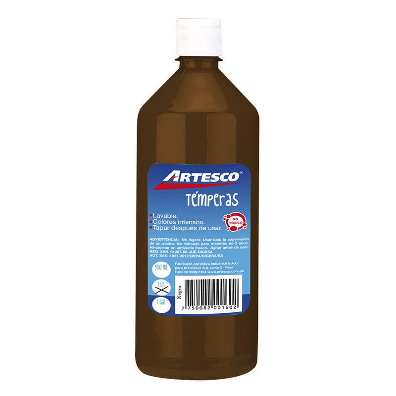 Tempera Artesco Escolar X1L Marron