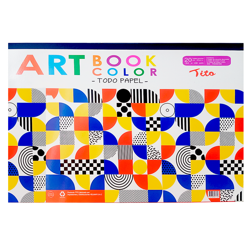 Block Todo Papel (15 Pliegos Lustre + 5 Oropel)