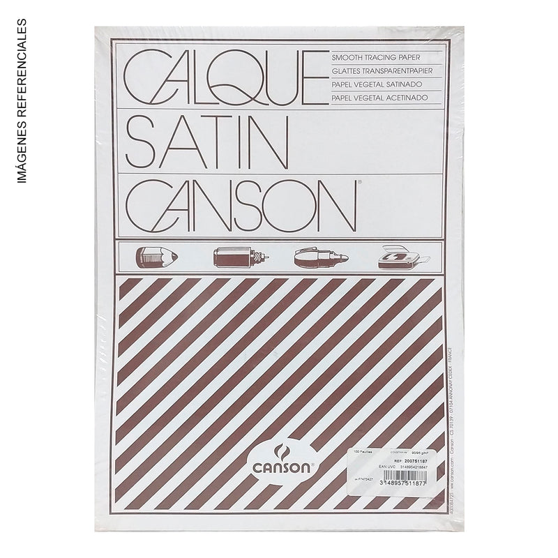 Papel Canson Vegetal A4 90/95G (100Hjs)
