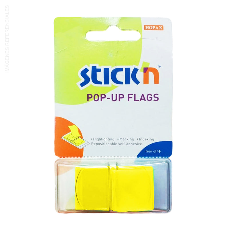 Banderitas Stick'N Pop Up (26010) (1¨) Amarillo Neon
