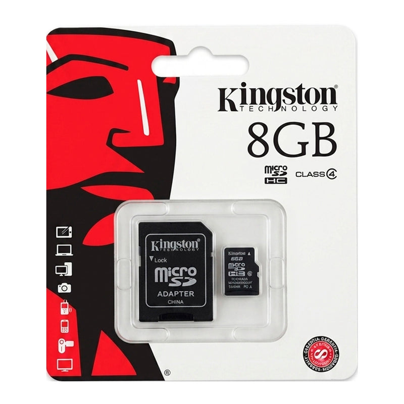 Memoria Micro SD 8gb Kingston Clase 4