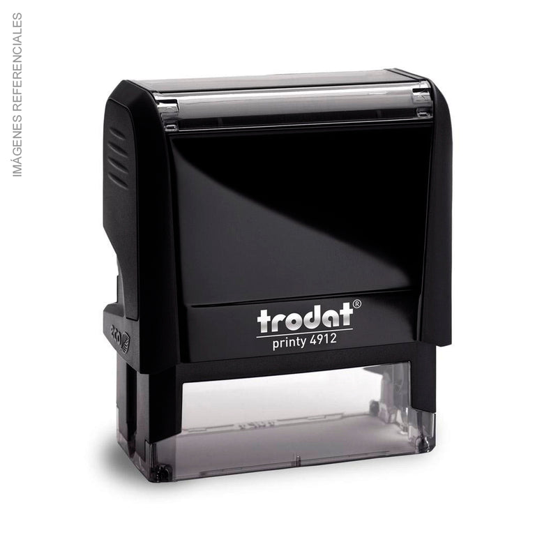 Sello Trodat Automatico Texto (4912) (47X18Mm) - Negro