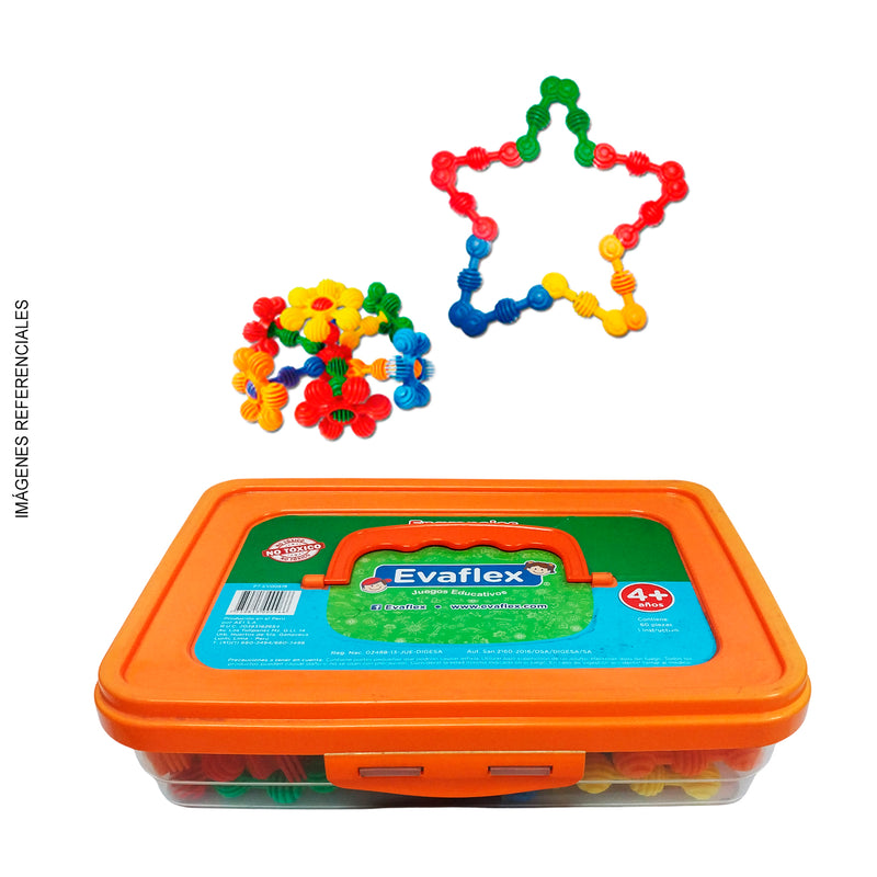 Juego Didáctico Evaflex (Pt-Ev00519) Engranaje Plástico