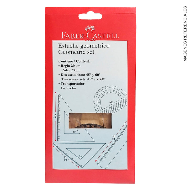 Estuche Geometrico Faber 20Cm