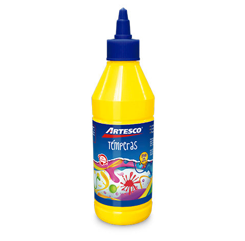 Tempera Artesco Escolar X250ml Amarillo Neon