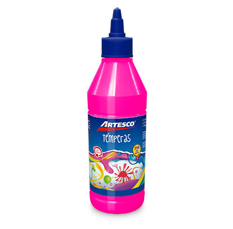 Tempera Artesco Escolar X250ml Fucsia Neon