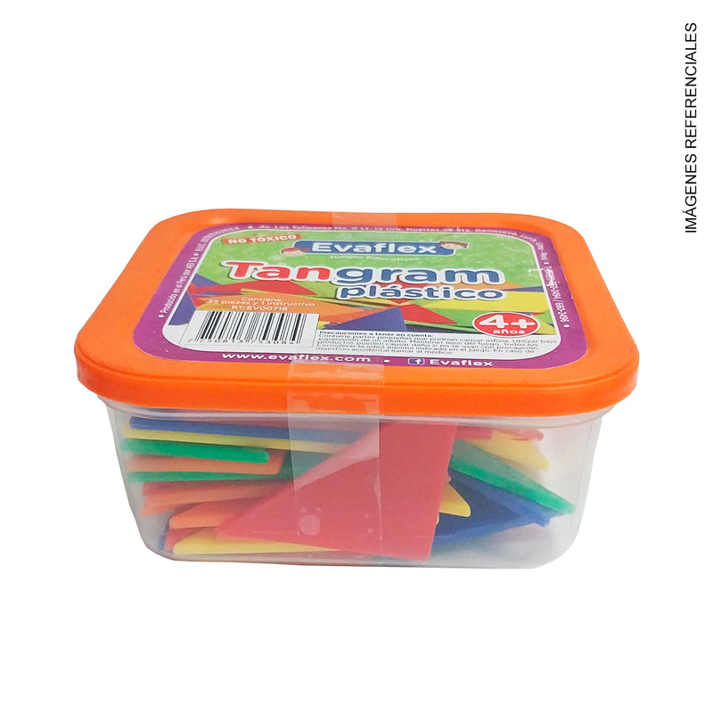 Juego Didactico Evaflex (Pt-Ev00718) Tangram Plastico (X35)