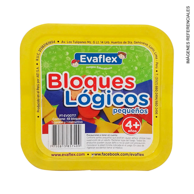 Juego Didact Evaflex (Pt-Ev00717) Bloques Logicos Peq (X48)