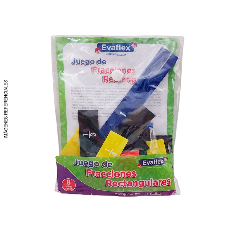 Juego Didáctico Evaflex Fracción Rectangular x51