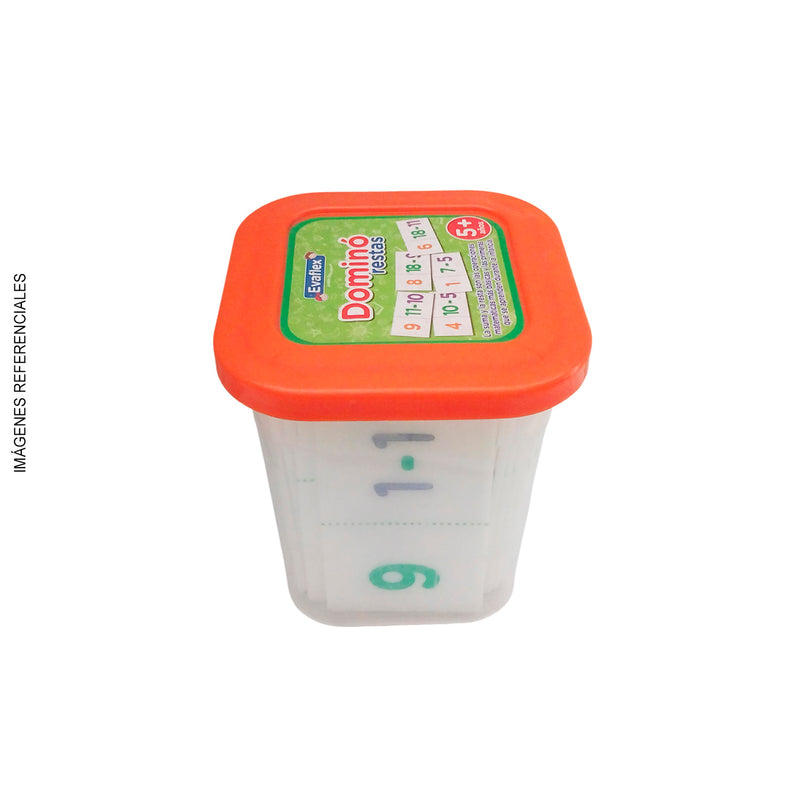 Juego Didactico Evaflex (Pt-Ev00824) Domino Restas (X28)