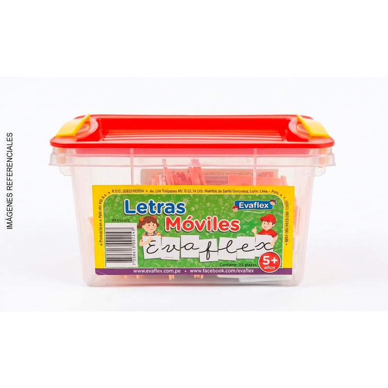 Juego Didact Evaflex (Pt-Ev00829) Letras Moviles (X115)