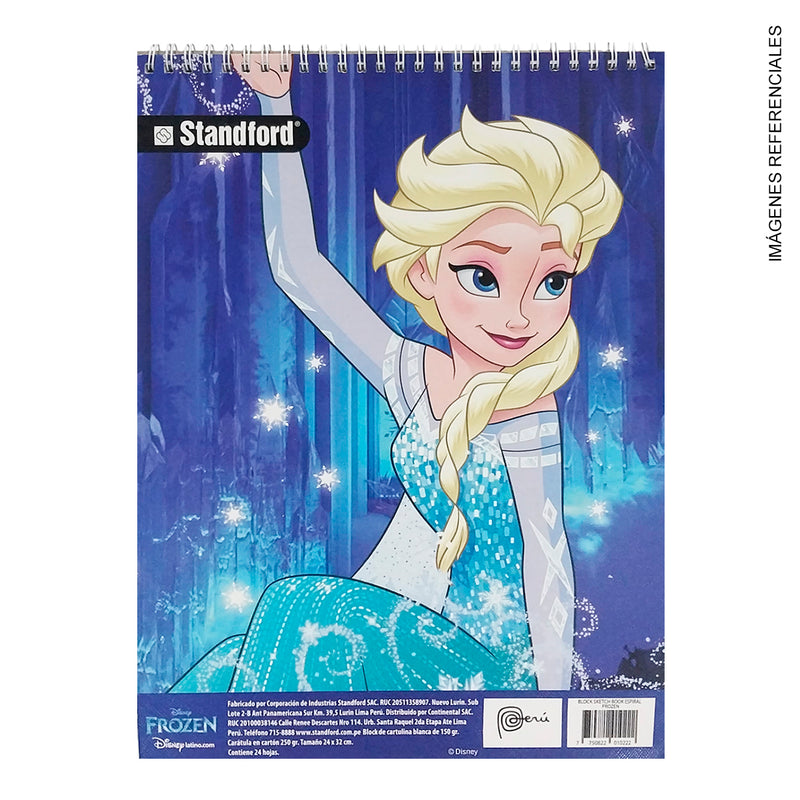 Block Standford Sketch Book Espiral Frozen