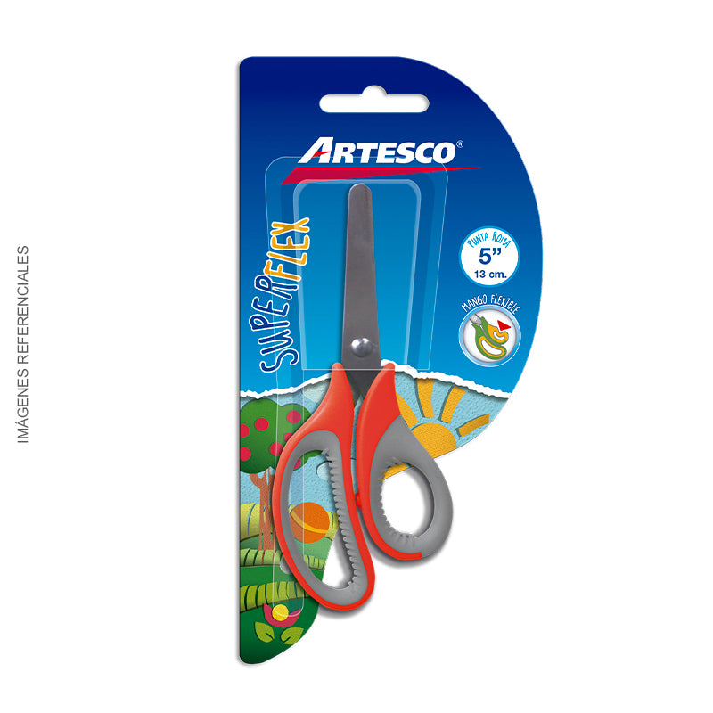Tijera Artesco Escolar "La Naranjita"(5") Super Flex