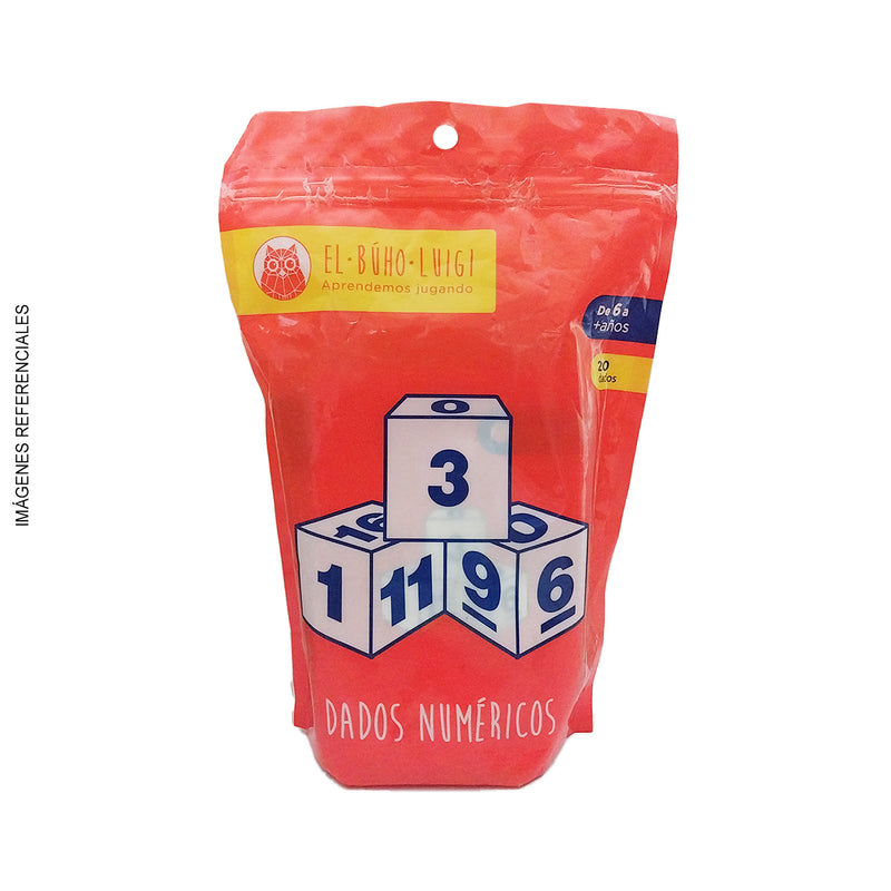 Juego Didactico Inroplas (Ebl 170010) Dados Numericos (X20)