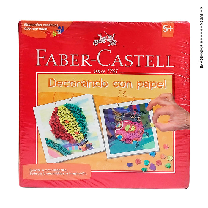 Set Creativo Faber Juego De Frutas Decorando con Papel