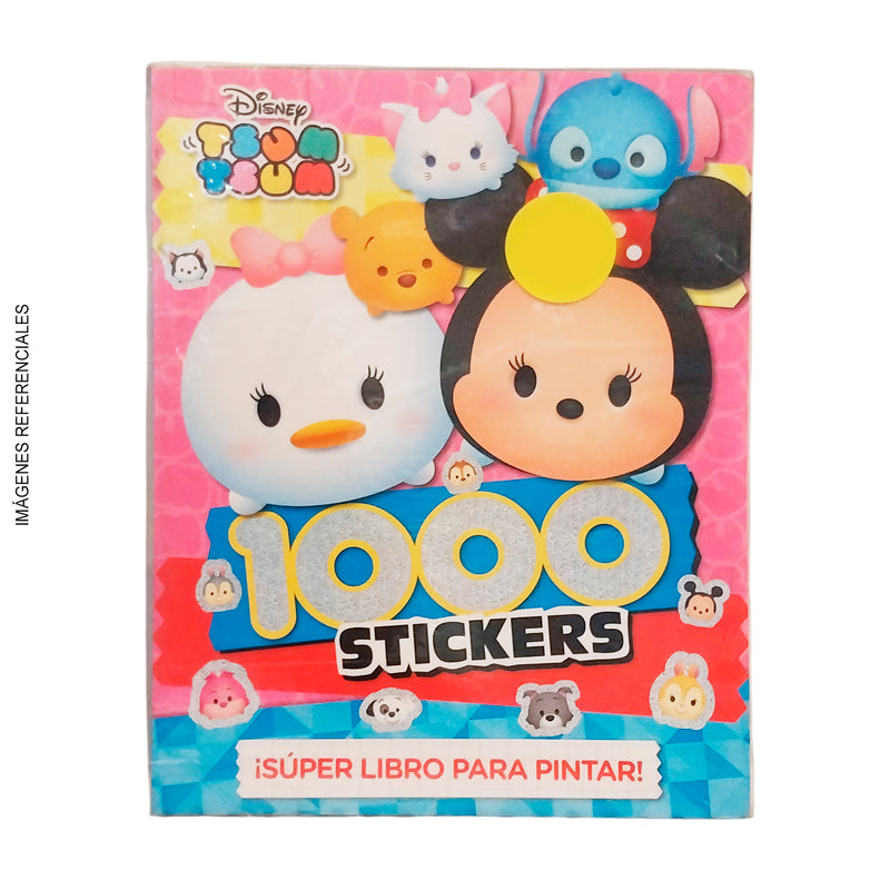 Cuad/ Vertice Colorear 1000 Stickers Tsum Tsum