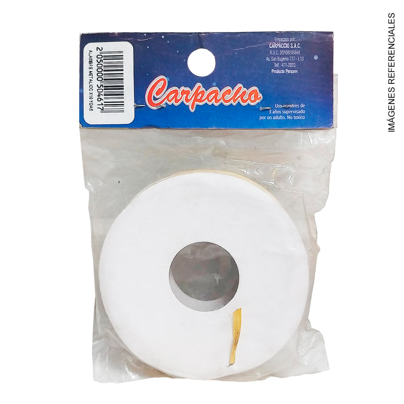 Alambre Metalico Dorado X 10 Ydas