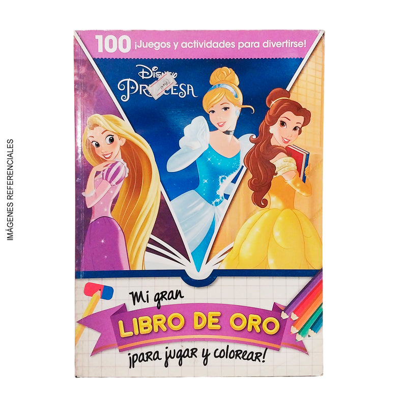 Cuaderno para Colorear Disney 100 Juegos N°1 Princesas