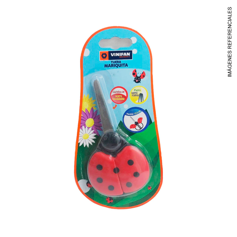 Tijera Vinifan Con Formas (79023) Mariquita