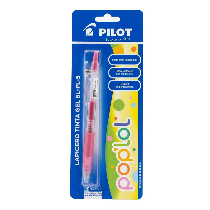 Boligrafo Pilot Pop Lol Bl-Pl-5 Mp Rosado Metalico Blister