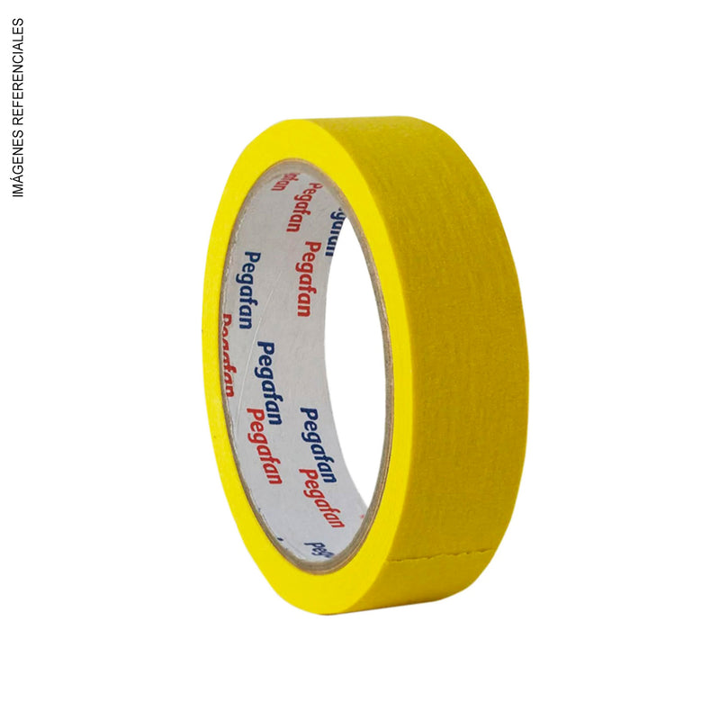 Cinta Masking Tape Escolar Pegafan (24mm X 18M /20 Yd) Amarillo