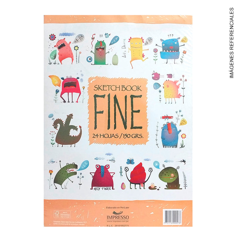 Block Fine Sketch Book X24H A4