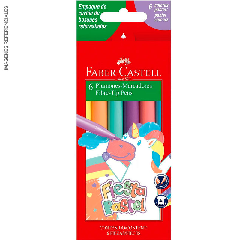 Marcador Faber Fiesta 45 (555303) Pastel Est Ctn X6