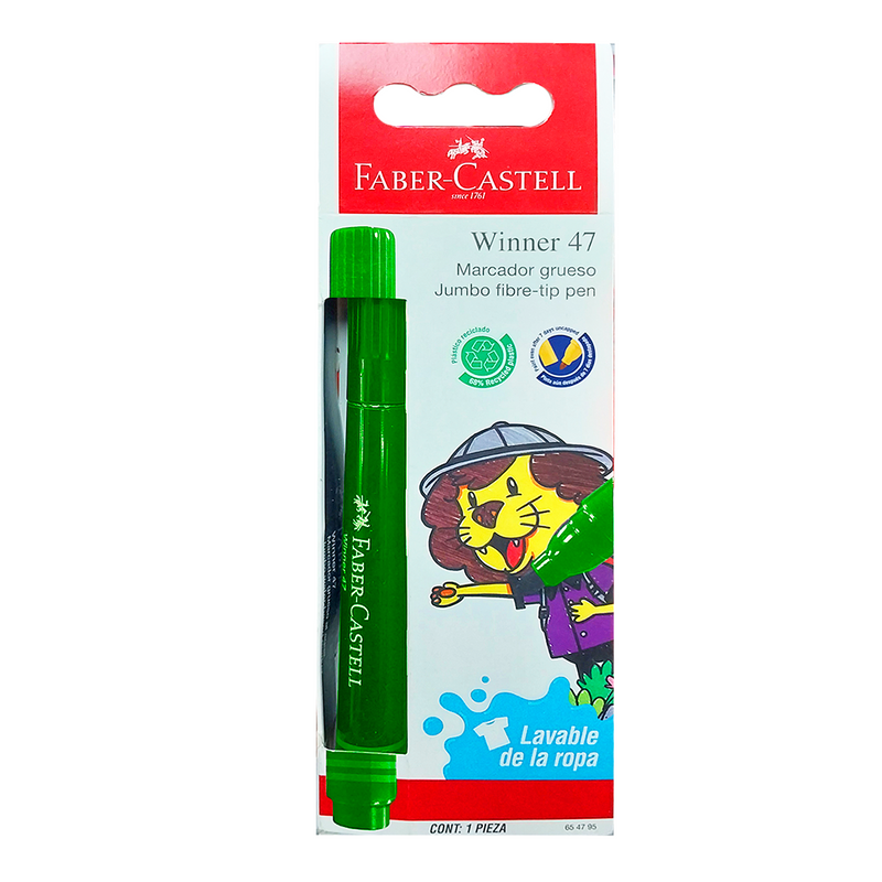 Marcador Faber Winner 47 Verde Blis
