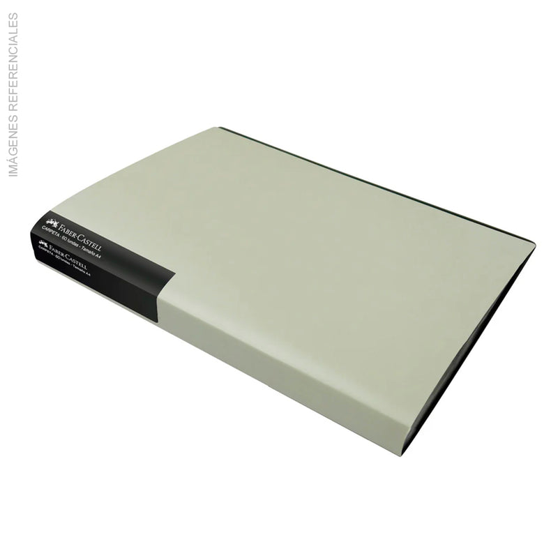 Portadocumento Faber (301472/CF1960) A4 60 Fundas Gris Claro