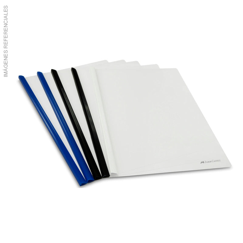 Portadocumento Faber (300600/CF400A4) Con sujetador (2Azules-2 Negros-1 Blanco) Set X5