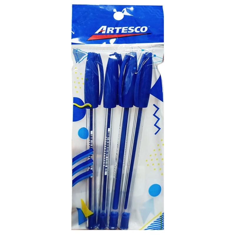 Boligrafo Artesco Trimax 35 F Azul X4 Blister