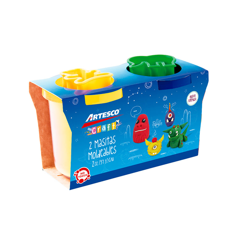 Masita Blanda Artesco Dough  (5Onz) Amarillo+Azul  X2