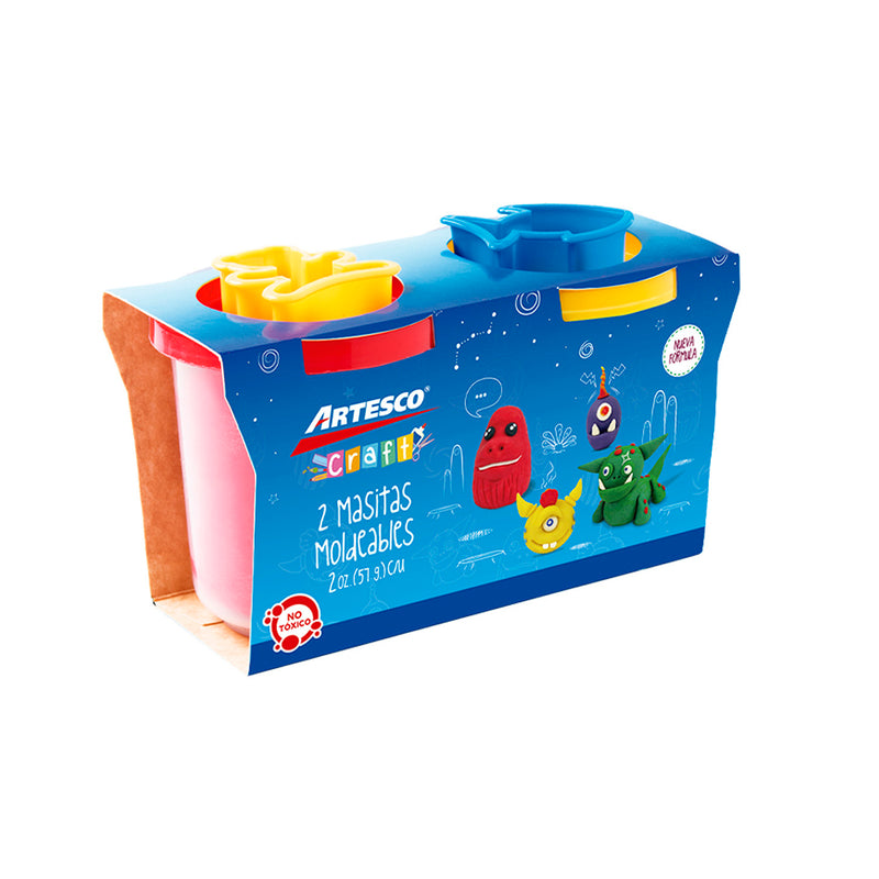 Masita Blanda Artesco Dough  (5Onz) Rojo+Amarillo X2