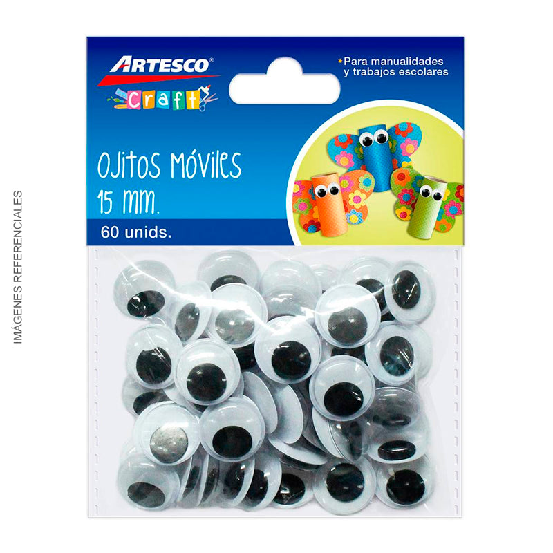 Ojitos Moviles Artesco 15Mm X60 Blis
