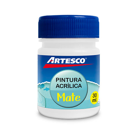 Pintura Artesco Acrilica Mate 30 Ml. Blanco
