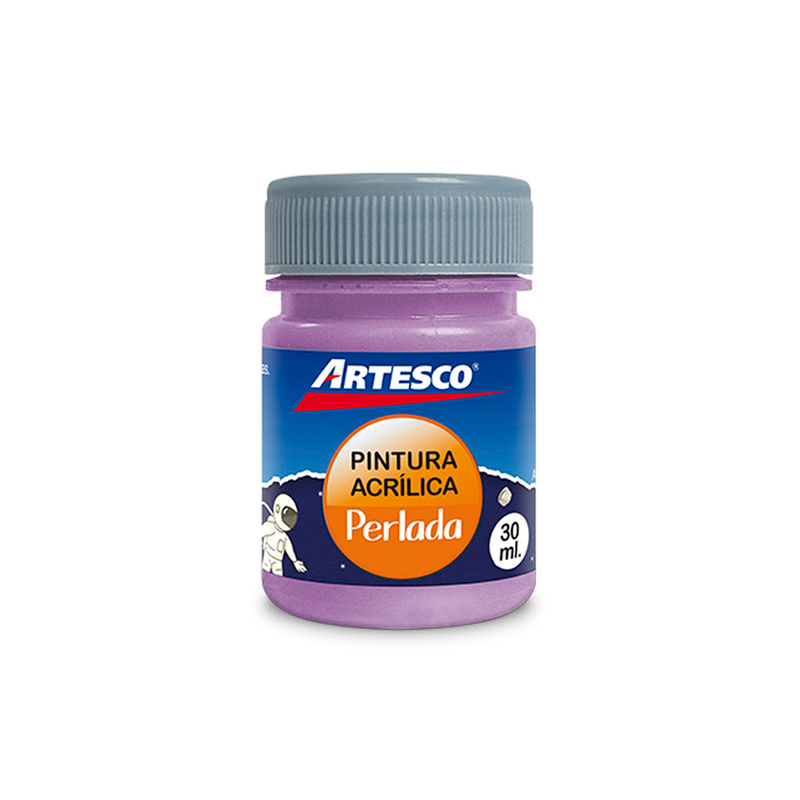 Pintura Acrilica Artesco Perlada Metalica 30 ML. Morado