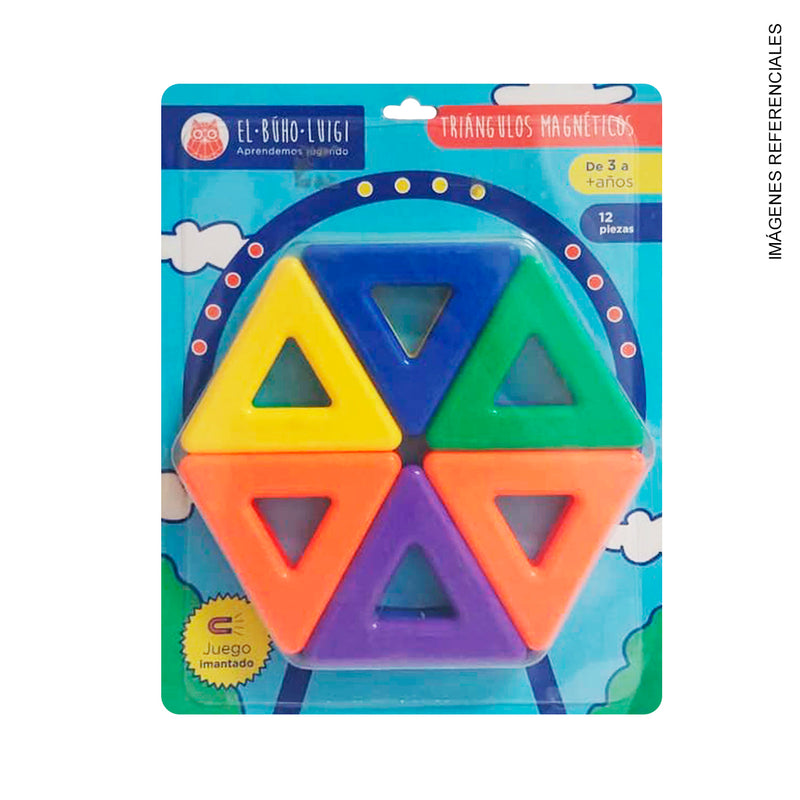 Triangulos Magneticos (12 Piezas) - Buho Luigi