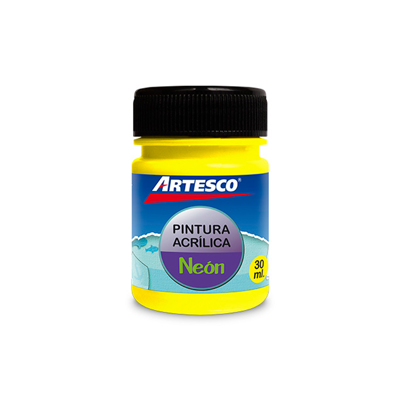Pintura Acrilica Artesco Neon 30ml Amarillo