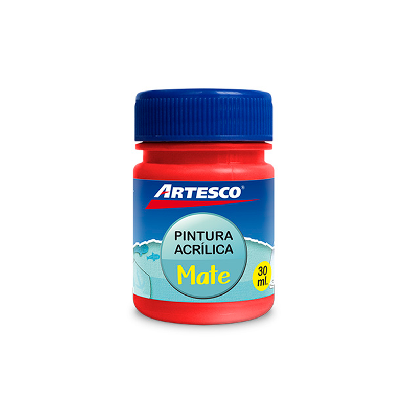 Pintura Artesco Acrilica Mate 30ml Rojo