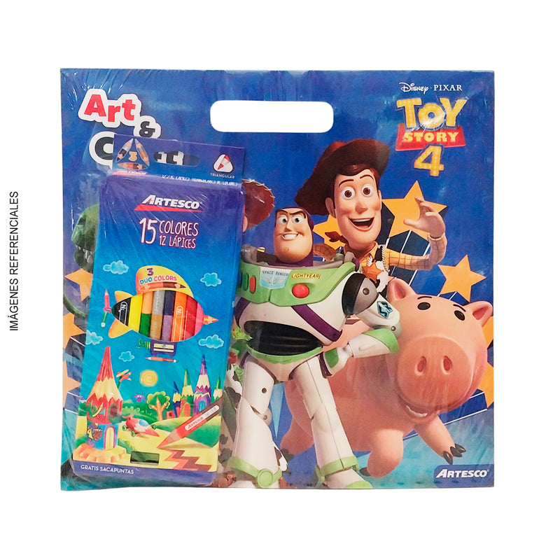 Libro Para Colorear Toy Story 4 + Colores X 12 Und