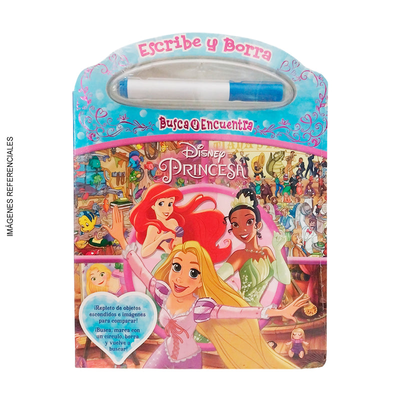 Libro Escribe Y Borra Disney Princesas 2