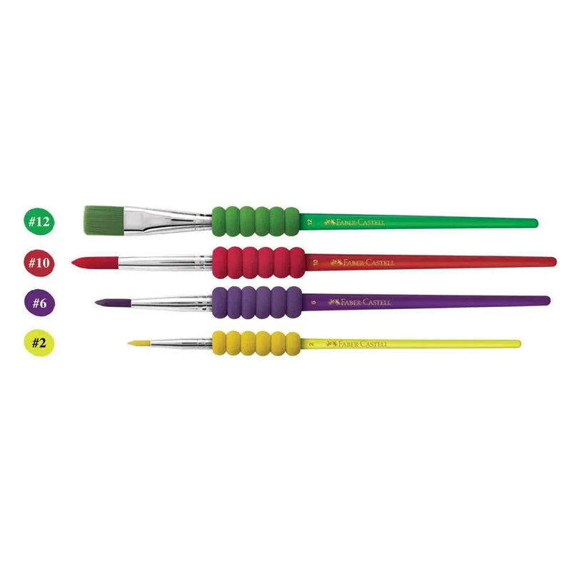 Set Pincel Faber (181600) Soft Touch X4 Pzs Blis