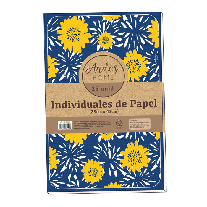 Individual De Papel Andes 28x43cm 90gr 25h Organic