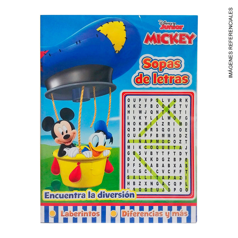 Libro Sopa Letras 80 Pgs Mickey