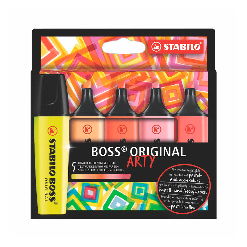 Resaltador Stabilo (70/5-02-1-20) Boss Original Arty  Est. X 5 Col. Calidos