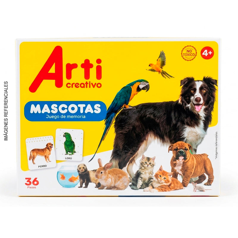 Juego Didactico Arti Creativo (Tacjue105) Ac Memorias X 36 Mis Mascotas