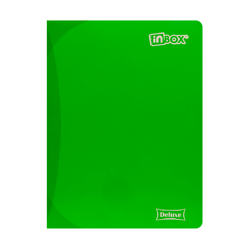 Cuaderno Inbox Deluxe A4 72Hjs Rayado Color Entero -  Marco Rojo